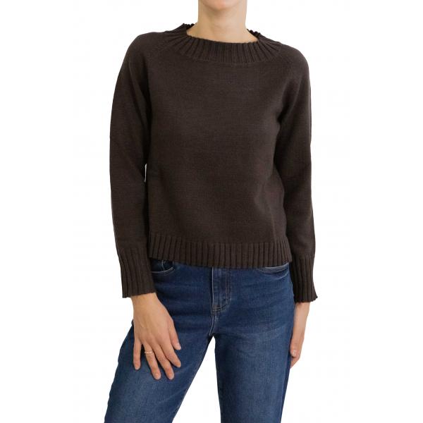 Maglione collo alto mezza manica 